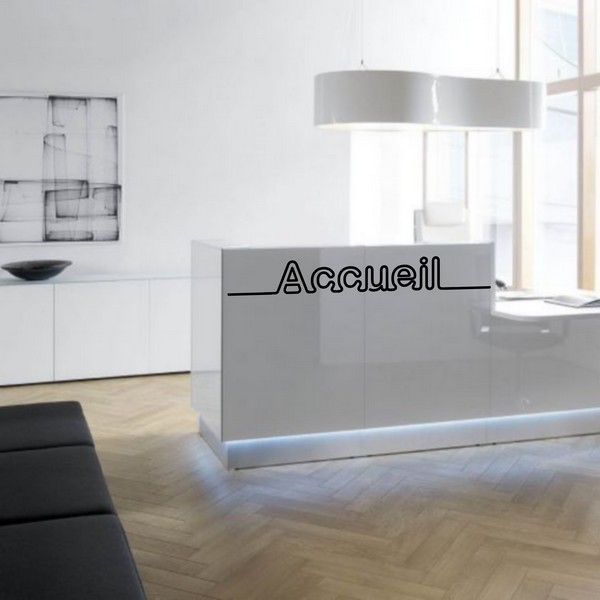 Exemple de stickers muraux: Accueil - Line